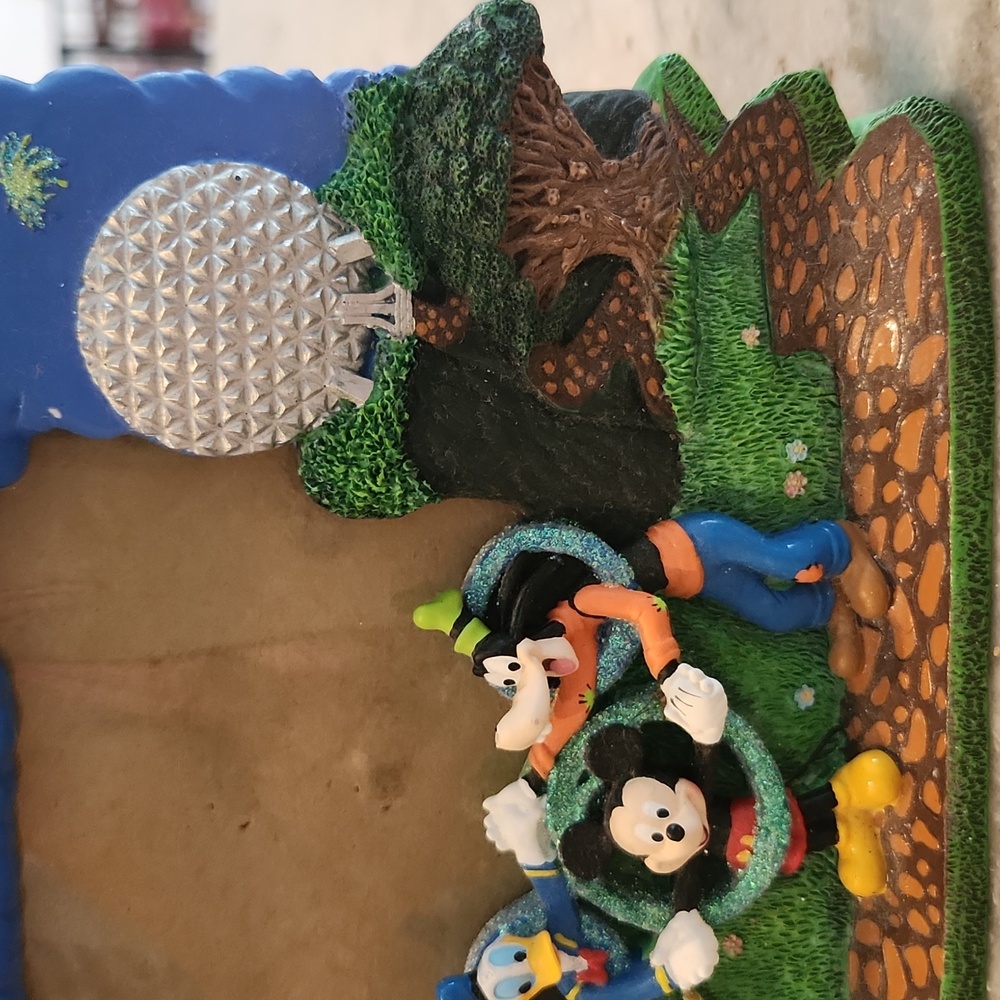 Disney World 2000 Celebration Picture Frame Mickey Donald Goofy - Picture 5 of 9